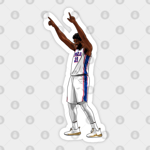 Joel Embiid aka The Process Sticker by origin illustrations